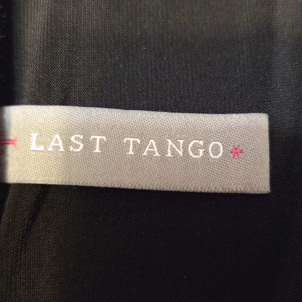 Last Tango Open-Front Sheer Chiffon Cardigan Long-Sleeved Black Jacket - Picture 7 of 7